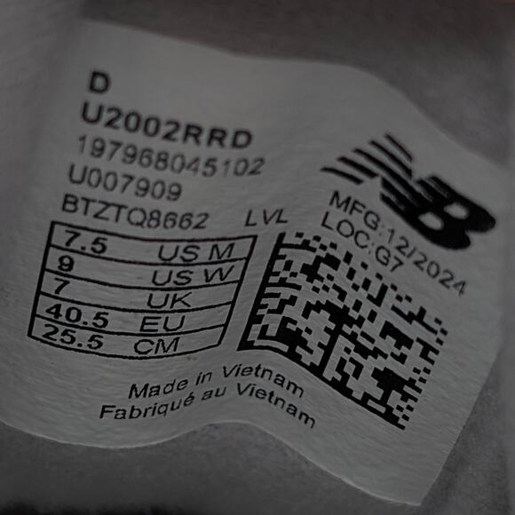 New Balance 2002R Lace Up Sneaker Shoes Unisex Gray Size USW9/M7.5 EU40.5 - Picture 7 of 13